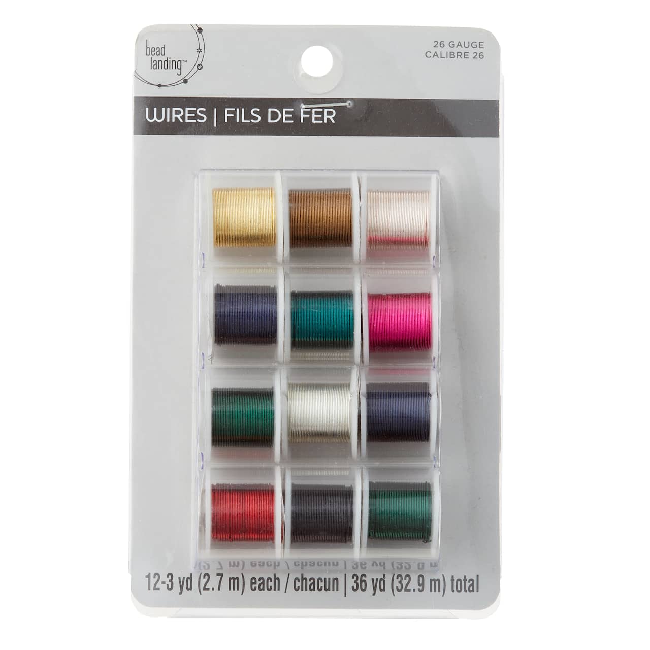 6 Packs: 12 ct. (72 total) Assorted Color Beading Wire by Bead Landing™